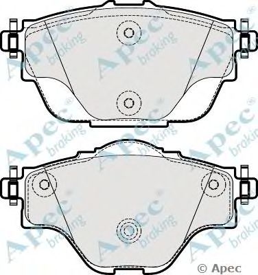 APEC BRAKING pad1976 -  Комплект тормозных колодок, дисковый тормоз